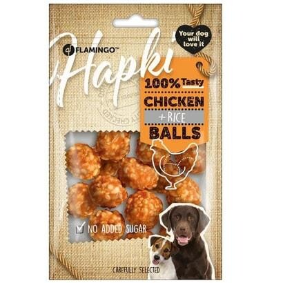 Flamingo Hapki Tavuklu Ve Pirinçli Top Köpek Ödül Maması 75 GR | SRC: Barcode: 5411290208895